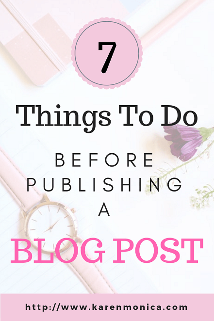 What To Do Before Publishing A Blog Post