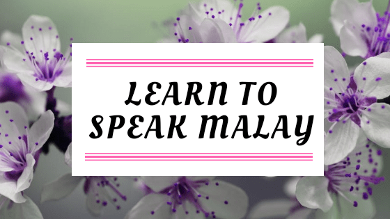 Learn To Speak Malay Like A Local - Lesson 1