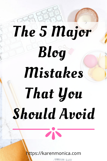 Pin Image 5 Major Blog Mistakes That You Should Avoid