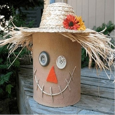 Coffee Can Scarecrow