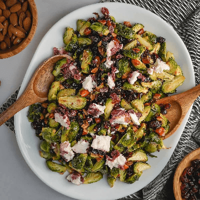 Brussels Sprouts Salad With Cranberries