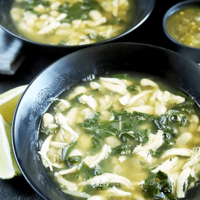 Simple Salsa Verde Chicken Soup