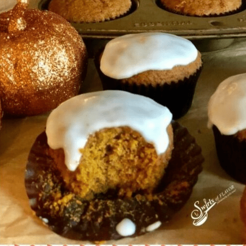 Glazed Pumpkin Spice Muffins