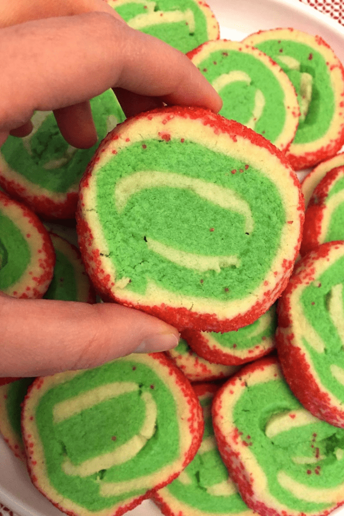 Christmas pinwheel spiral swirl sugar cookies recipes