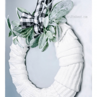 DIY Sweater Wreath