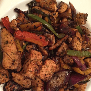 Spicy Chicken Stir Fry With onions And Peppers