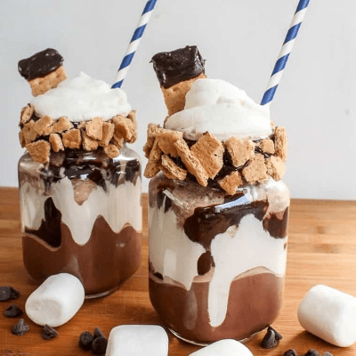 Frozen S'mores Hot Chocolate