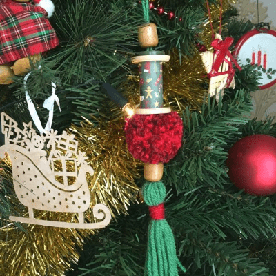 Pom Pom Tassel Christmas Ornaments