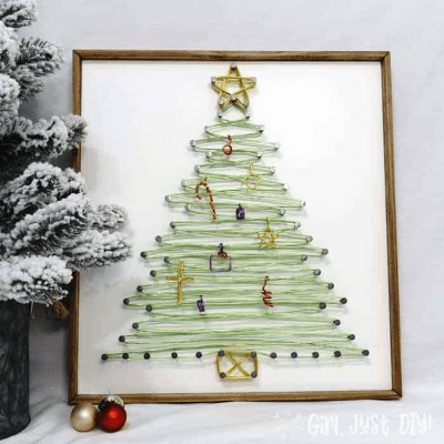 Wire String Art Christmas Tree