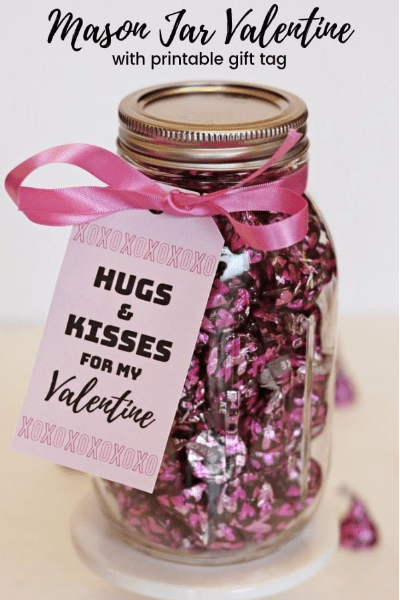 valentine's day mason jar gift