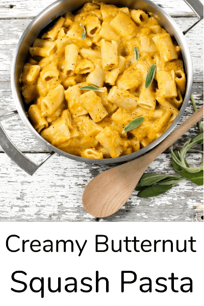 creamy butternut squash pasta