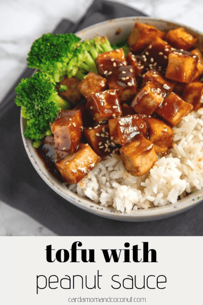 vegan tofu with peanut sauce recipe