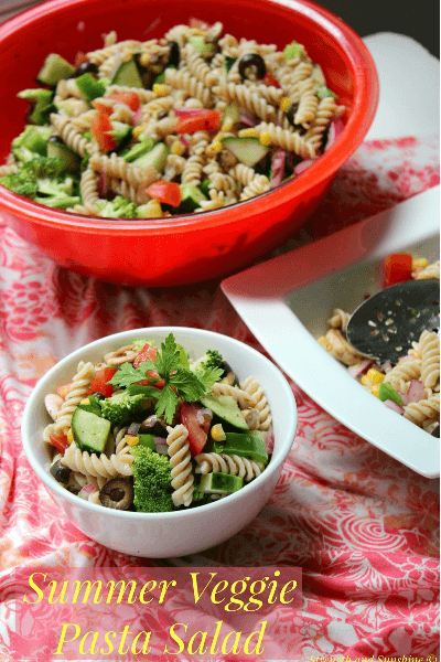 summer veggie pasta salad