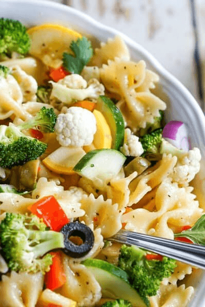 summer vegetable pasta salad