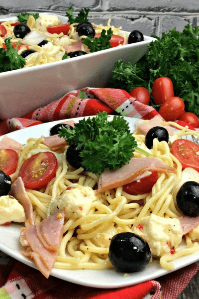 savory Italian pasta salad