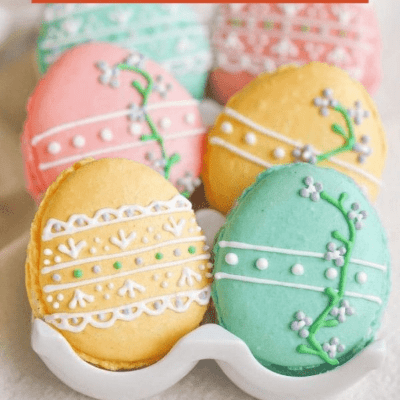 Easter egg macaroons