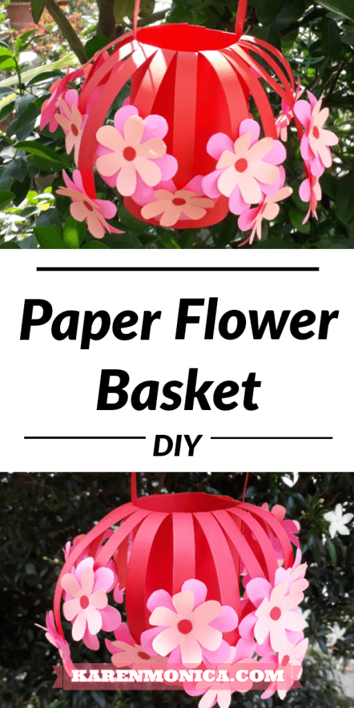 Easy DIY Paper Flower Basket Tutorial
