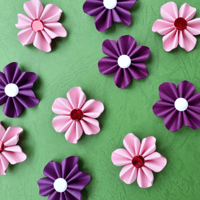 tiny paper flowers tutorial